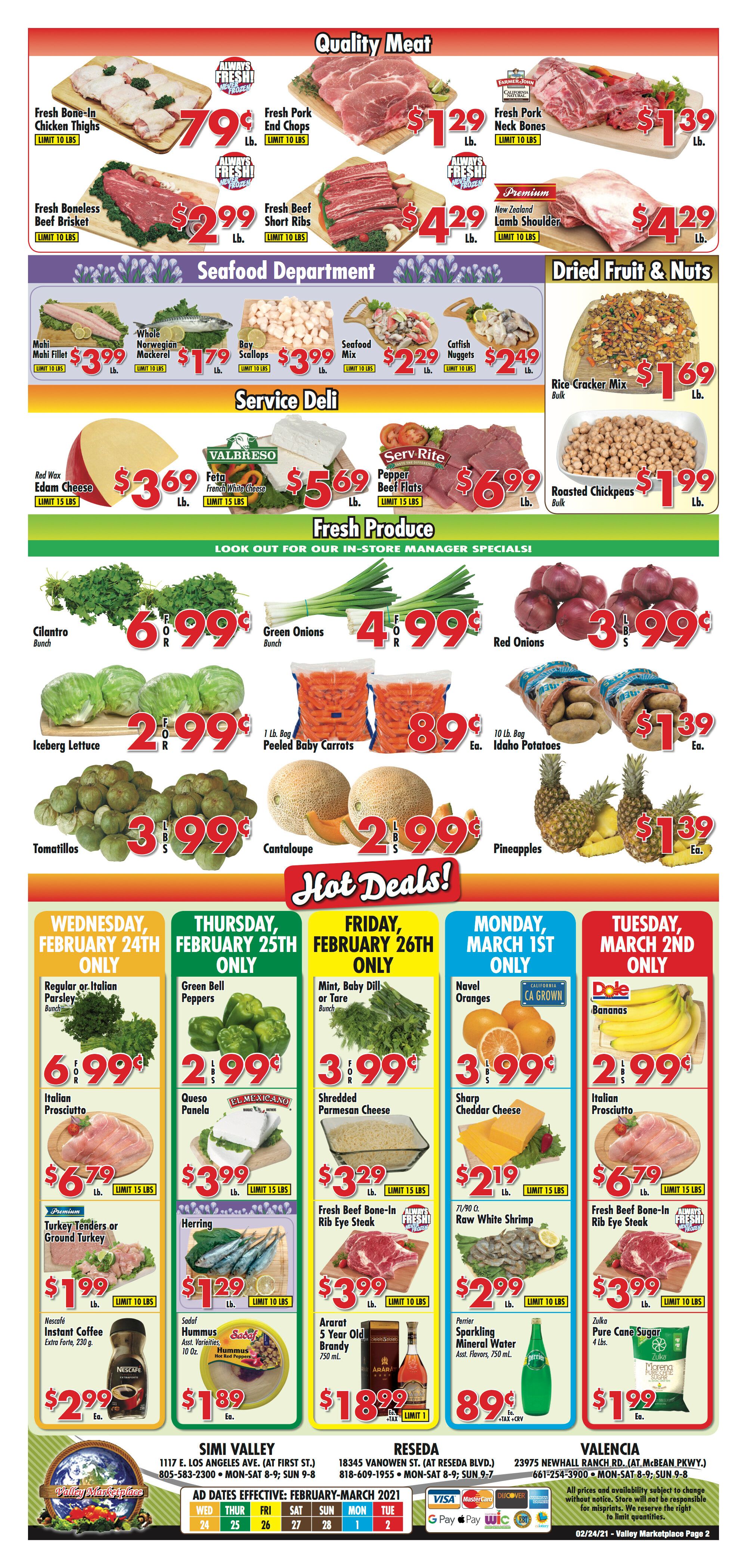 Valley Marketplace Weekly Ad Flyer February 24 to March 2, 2021
