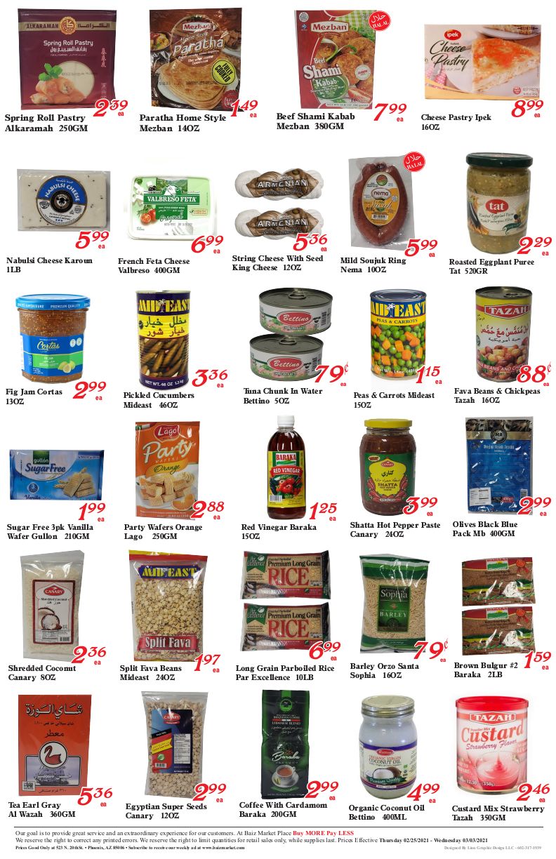 Baiz Market Weekly Ad Flyer February 25 to March 3, 2021