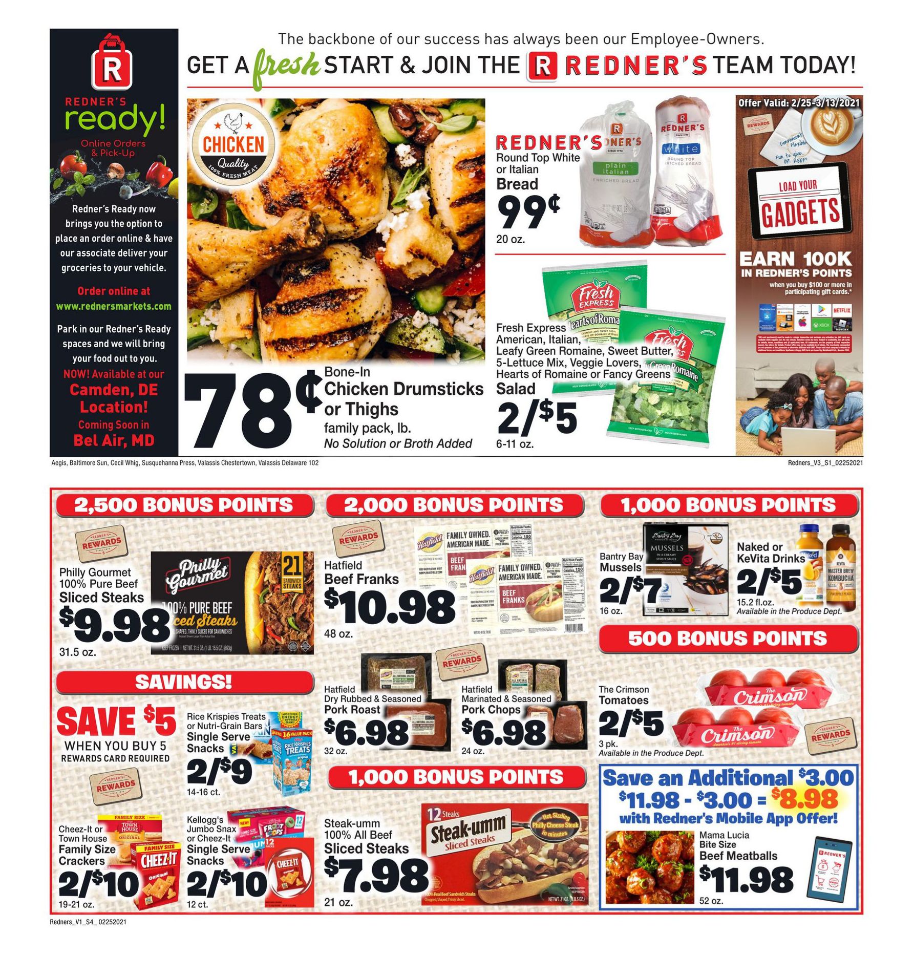 Redner's Markets Weekly Ad Flyer February 25 to March 3, 2021