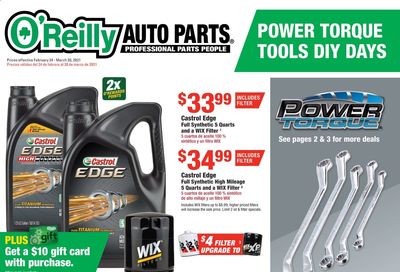 O'Reilly Auto Parts Weekly Ad Flyer February 24 to March 30