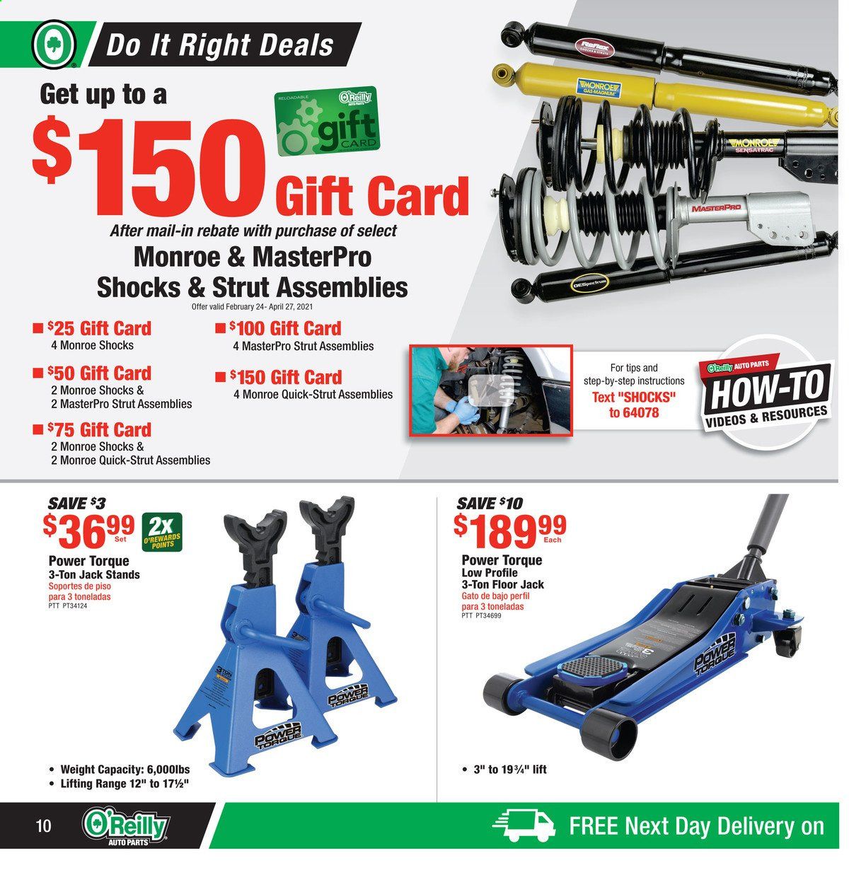 O'Reilly Auto Parts Weekly Ad Flyer February 24 to March 30