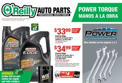 O'Reilly Auto Parts Weekly Ad Flyer February 24 to March 30