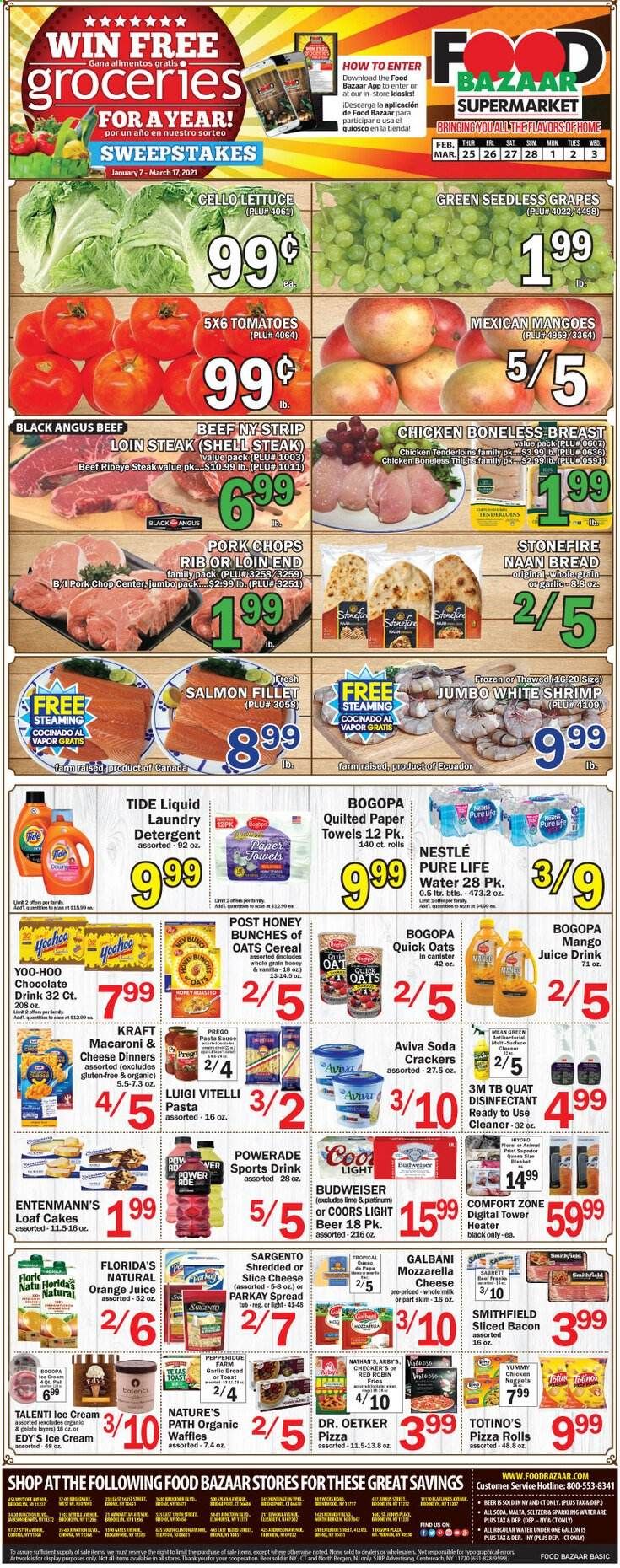 Food Bazaar (CT, NJ, NY) Weekly Ad Flyer February 25 to March 3