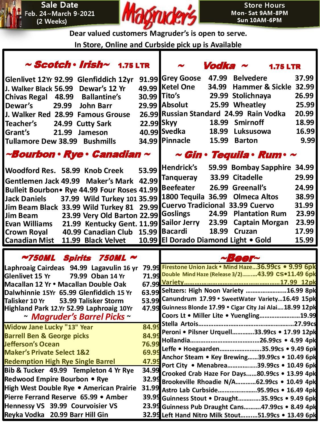 Magruder's Weekly Ad Flyer February 24 to March 9, 2021