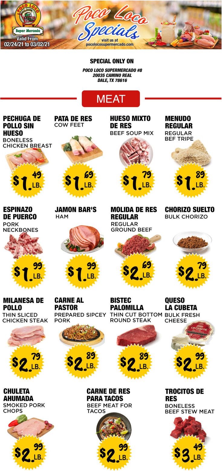Poco Loco Weekly Ad Flyer February 24 to March 2, 2021