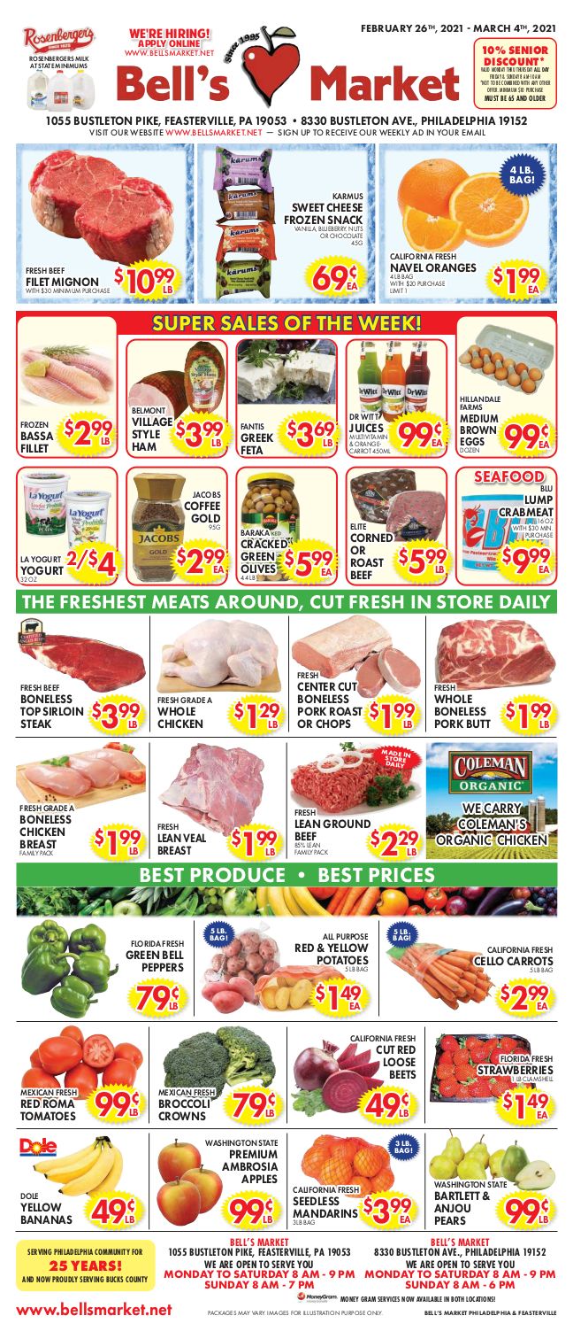 Bell's Market Weekly Ad Flyer February 26 to March 4, 2021