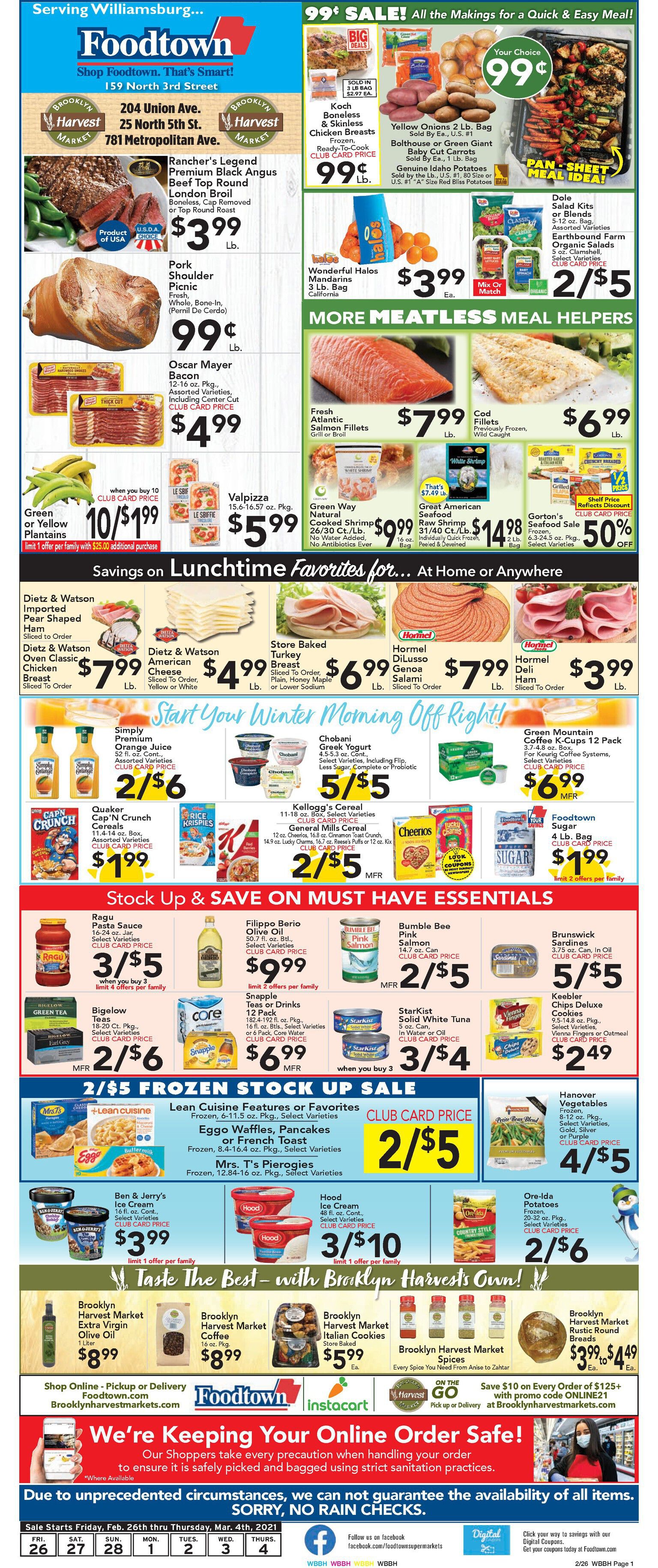 Brooklyn Harvest Market Weekly Ad Flyer February 26 to March 4, 2021