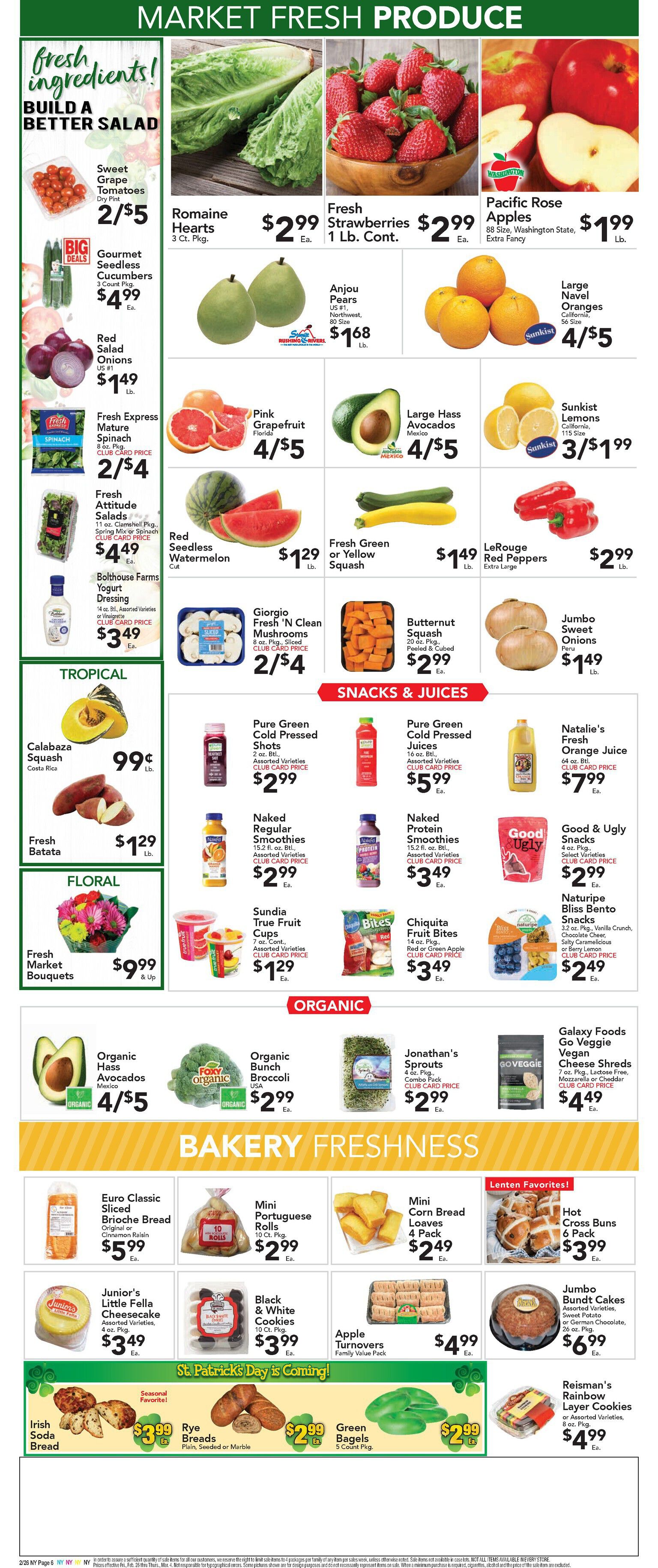Foodtown Weekly Ad Flyer February 26 to March 4, 2021
