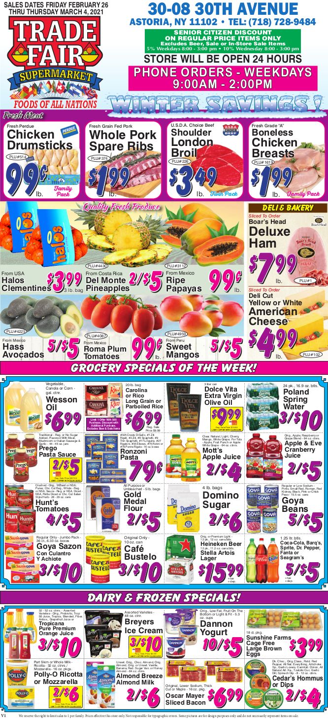 Trade Fair Supermarket Weekly Ad Flyer February 26 to March 4, 2021