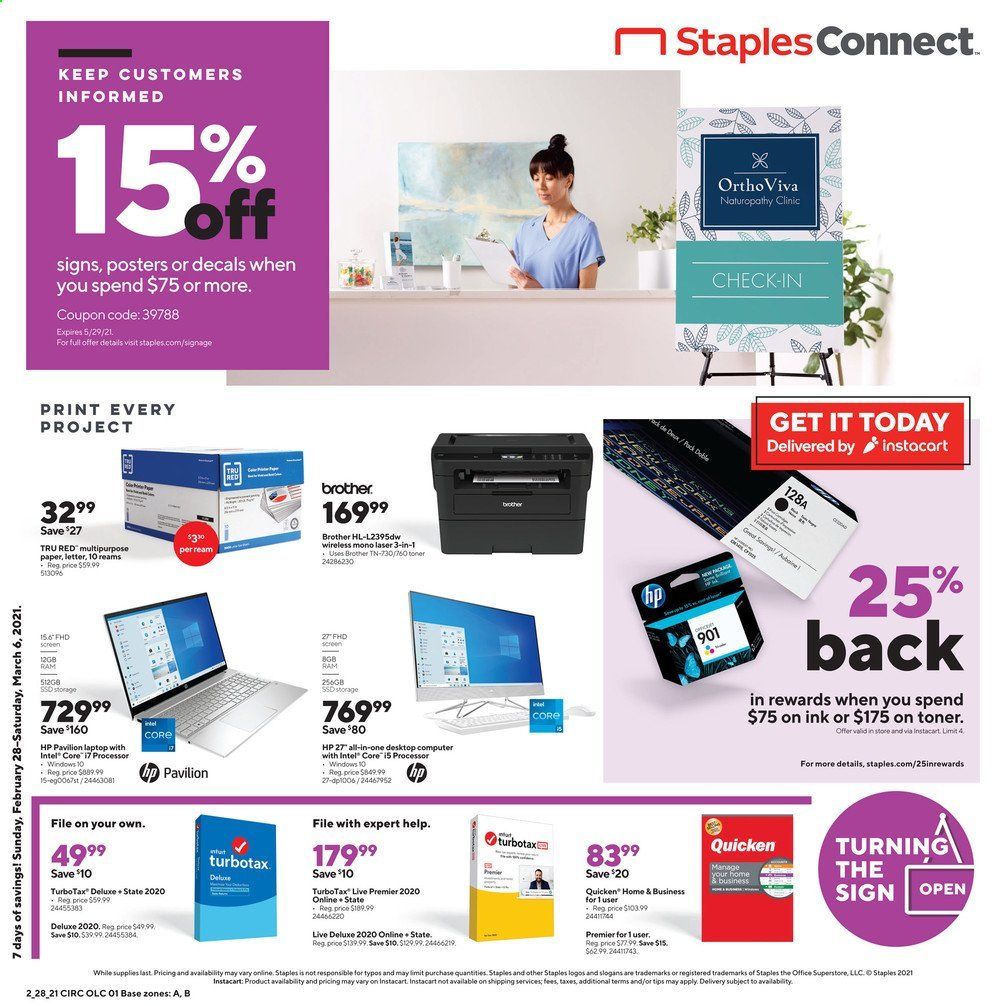 Staples Weekly Ad Flyer February 28 to March 6