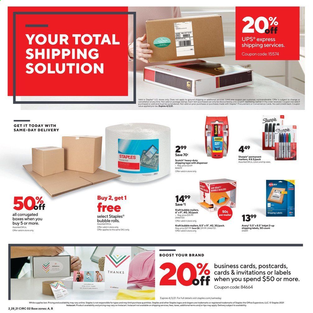 Staples Weekly Ad Flyer February 28 to March 6
