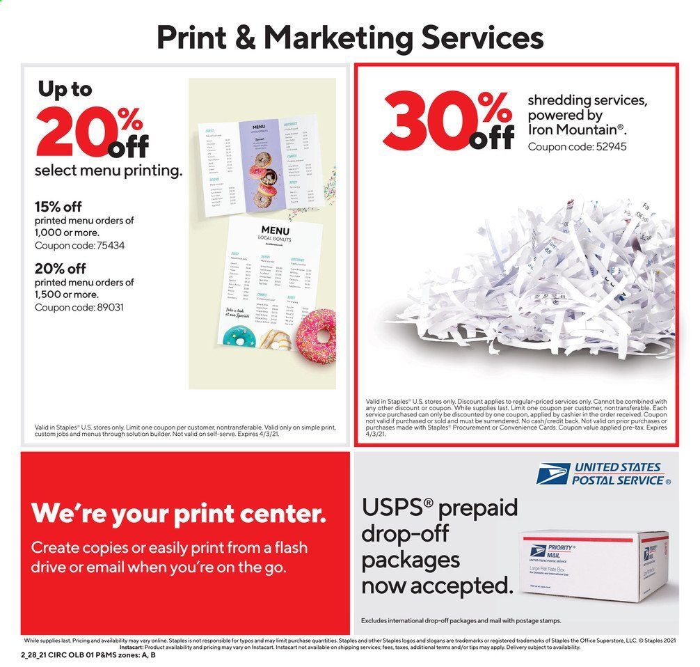 Staples Weekly Ad Flyer February 28 to March 6