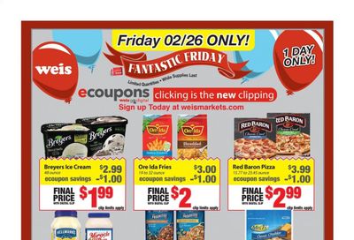 Weis Weekly Ad Flyer February 26 to February 26