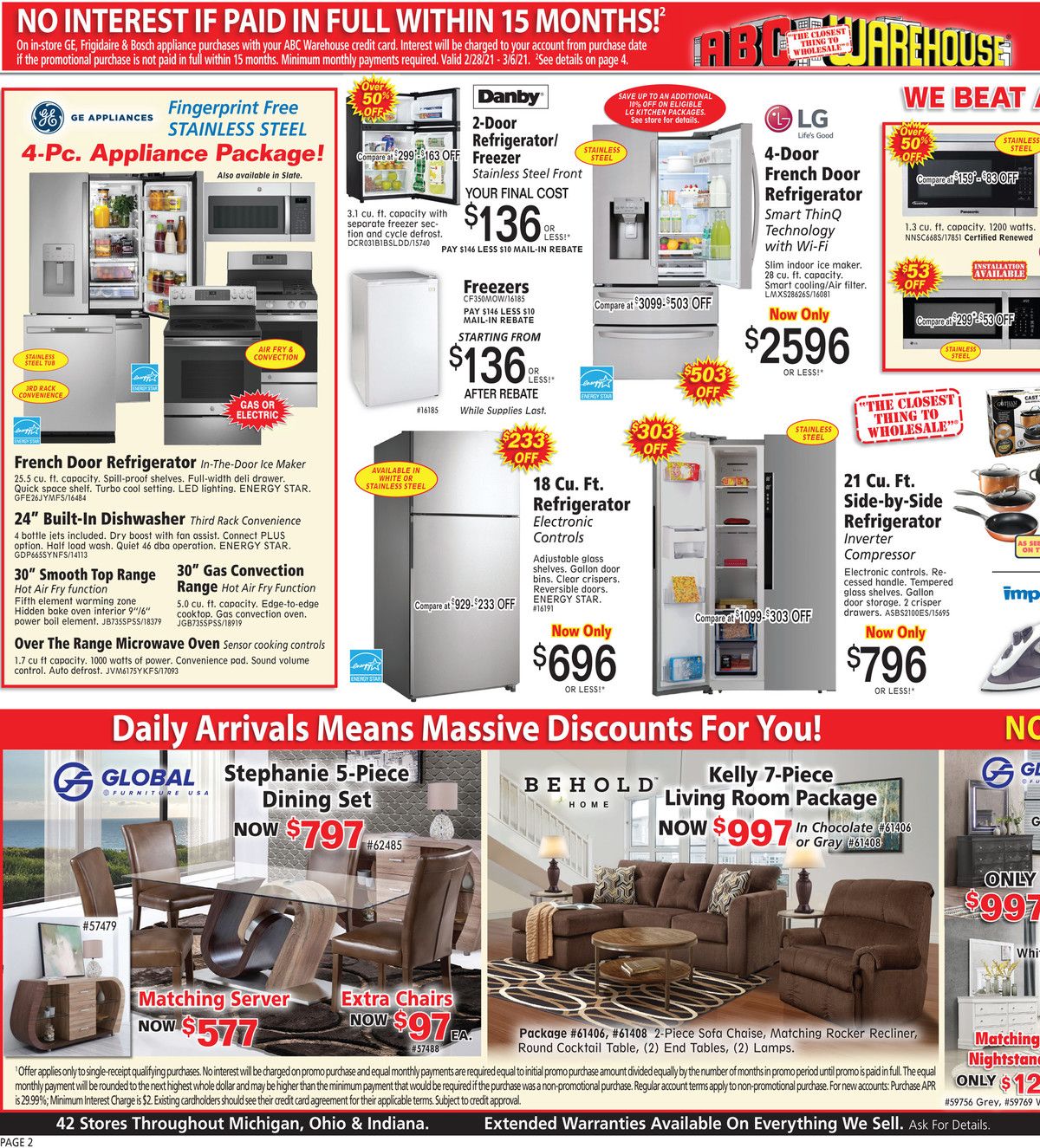 ABC Warehouse Weekly Ad Flyer February 28 to March 6, 2021