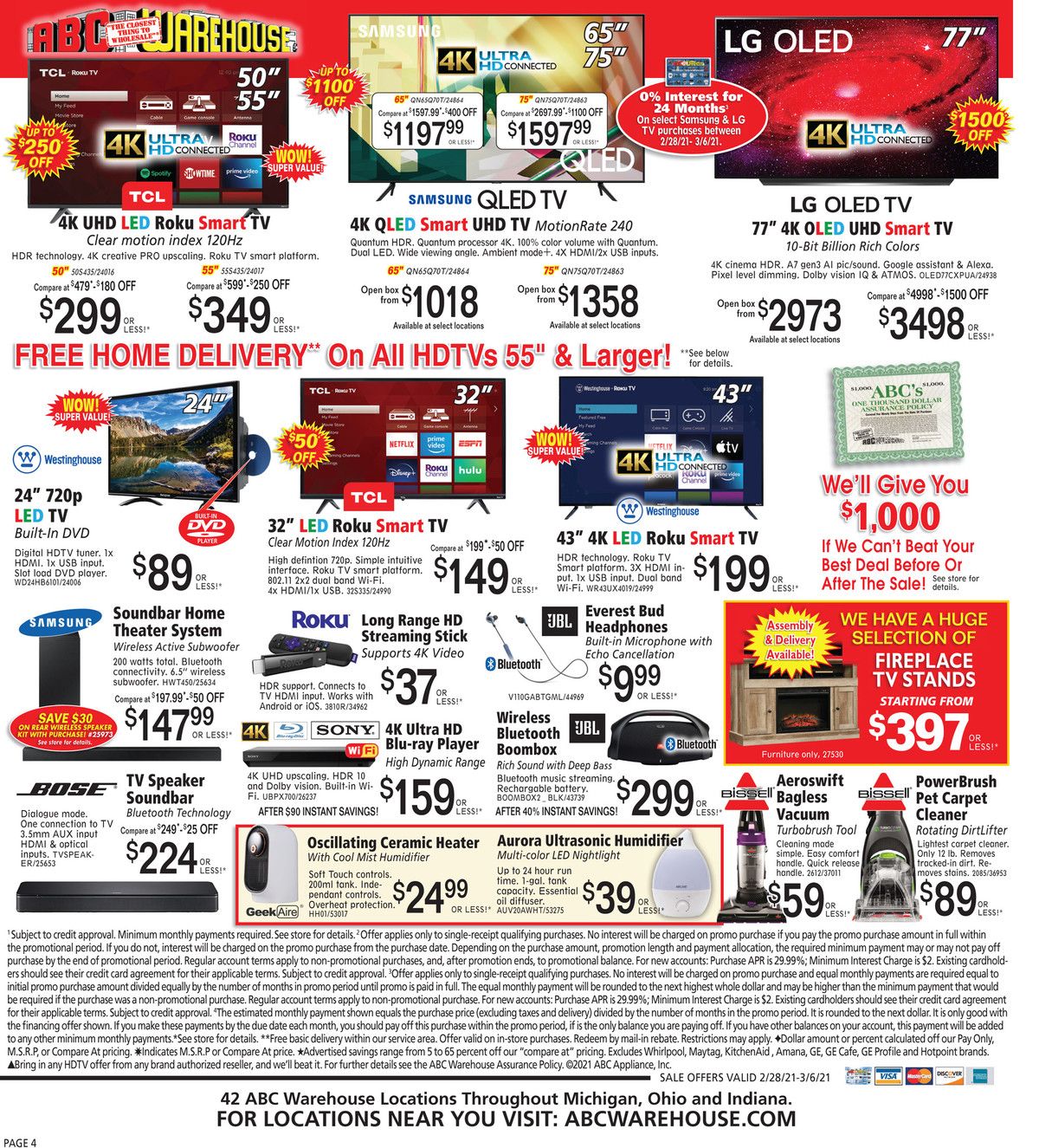 ABC Warehouse Weekly Ad Flyer February 28 to March 6, 2021