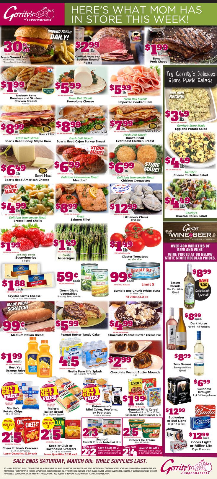 Gerrity's Supermarket Weekly Ad Flyer February 28 to March 6, 2021
