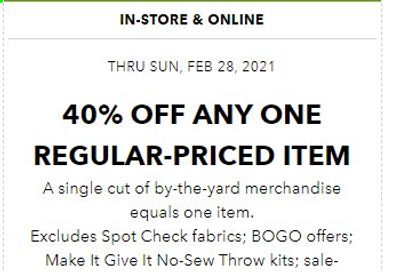 JOANN Weekly Ad Flyer February 28 to February 28