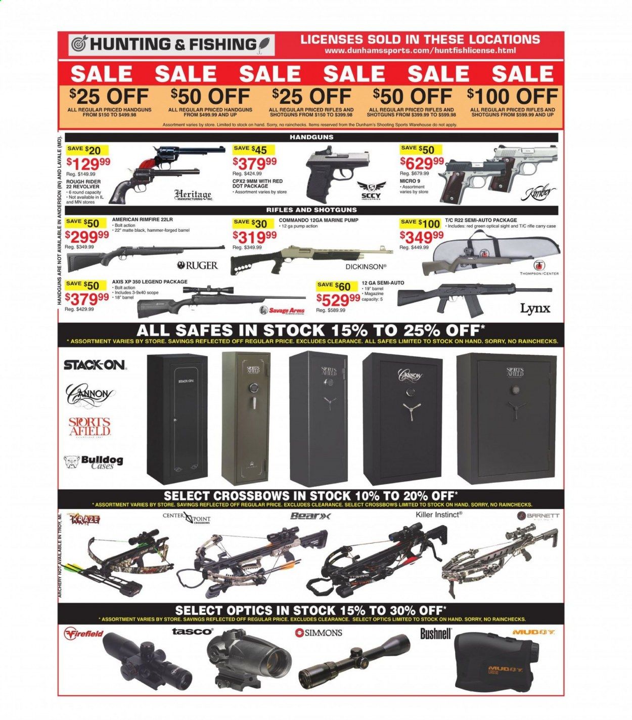 Dunham's Sports (MI, PA, WI) Weekly Ad Flyer February 27 to March 4
