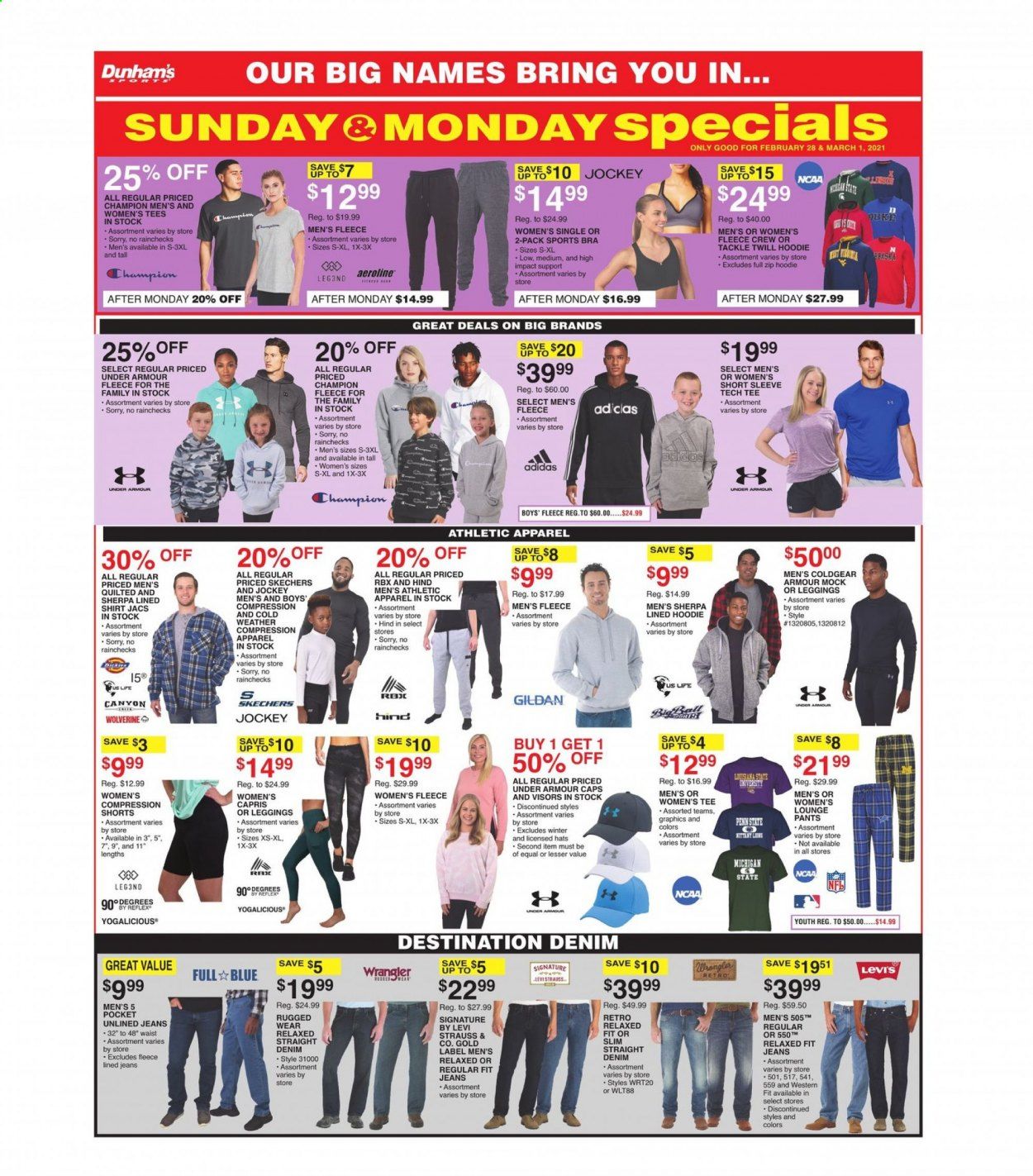 Dunham's Sports Weekly Ad Flyer February 27 to March 4