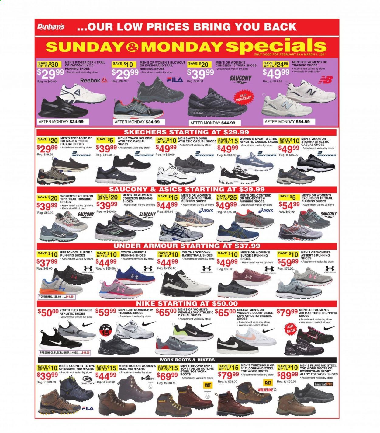 Dunham's Sports Weekly Ad Flyer February 27 to March 4