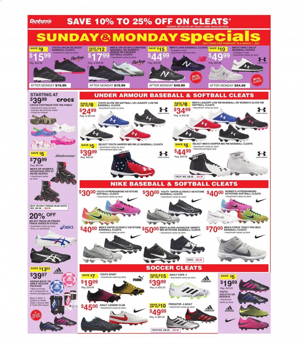 Dunham's Sports (MI, MN, SD, WI) Weekly Ad Flyer February 27 to March 4