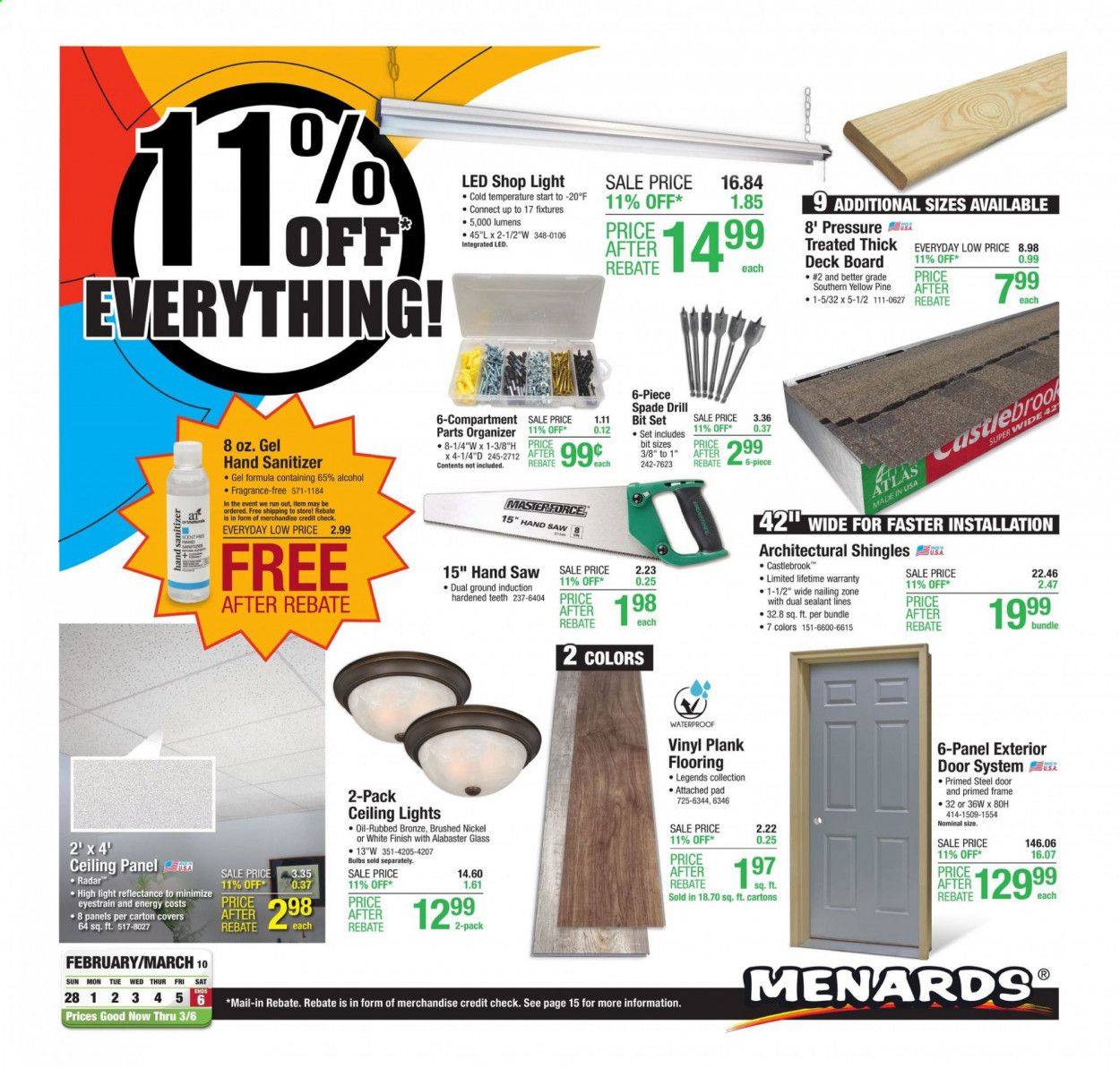 Menards Weekly Ad Flyer February 28 to March 6