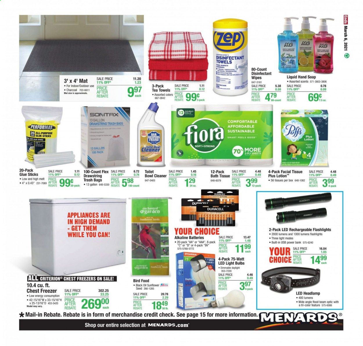 Menards Weekly Ad Flyer February 28 to March 6