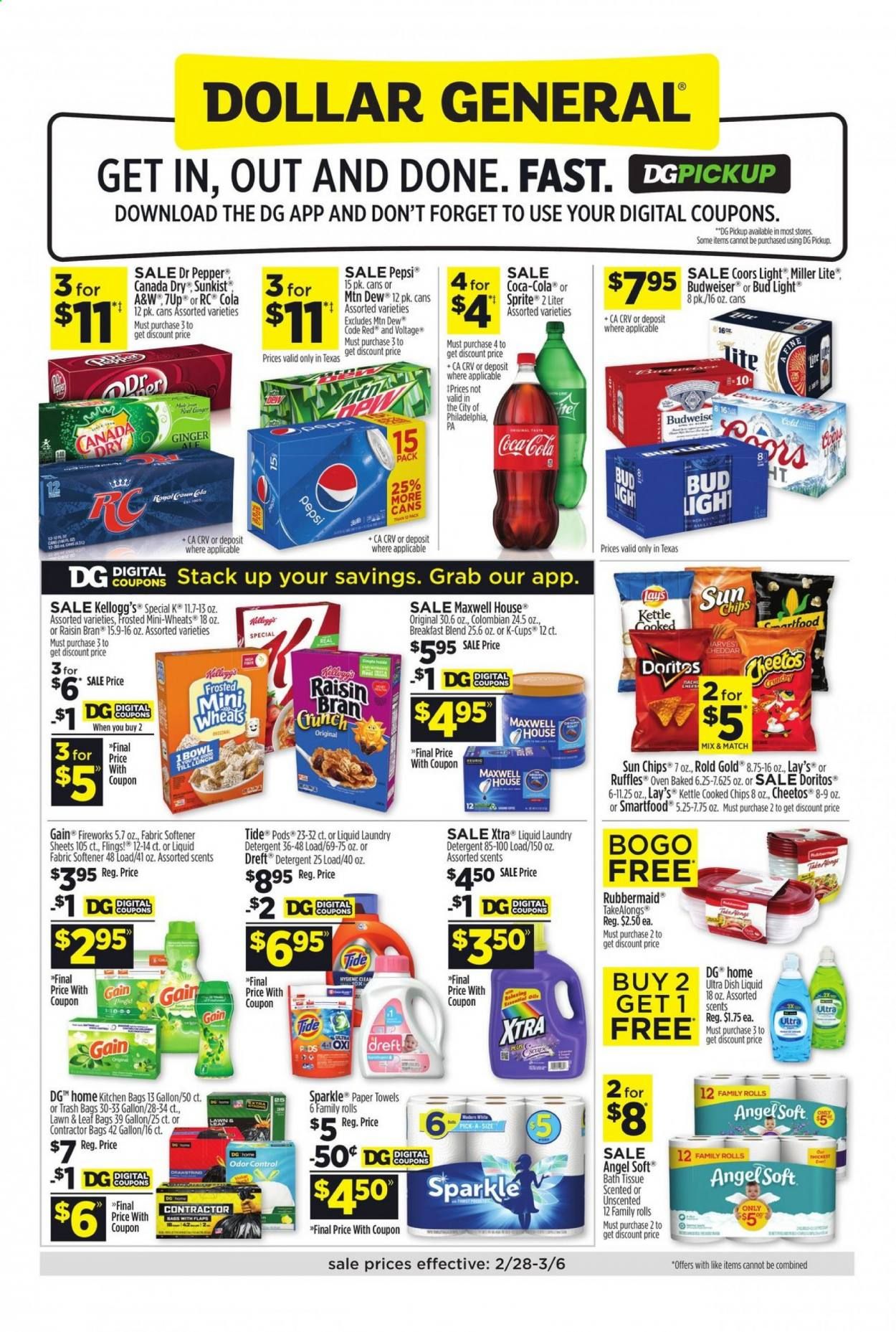 Dollar General (AR, KY, TX) Weekly Ad Flyer February 28 to March 6