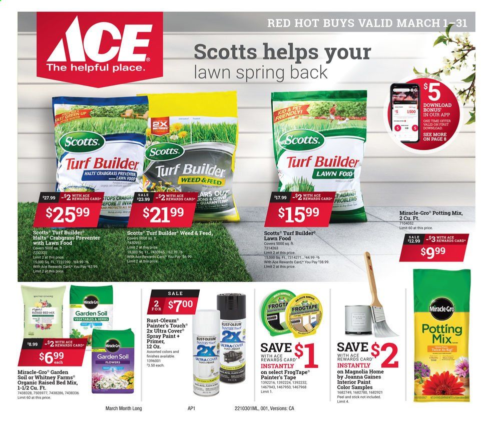 ACE Hardware Weekly Ad Flyer March 1 to March 31