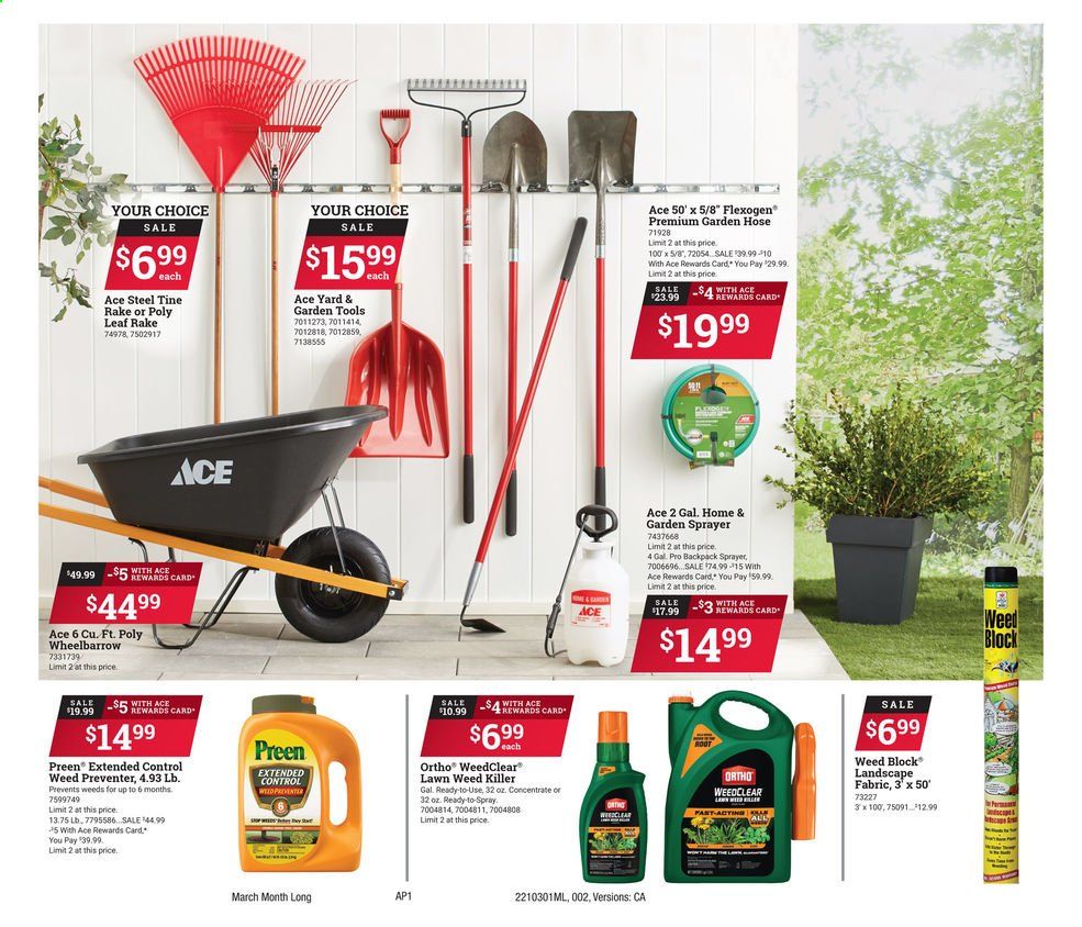 ACE Hardware Weekly Ad Flyer March 1 to March 31