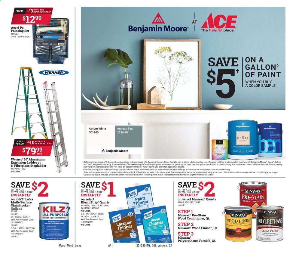 ACE Hardware Weekly Ad Flyer March 1 to March 31