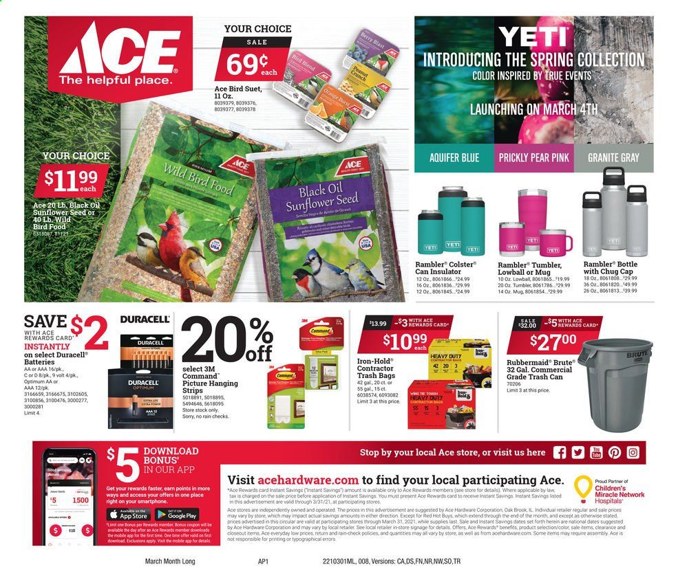 ACE Hardware Weekly Ad Flyer March 1 to March 31