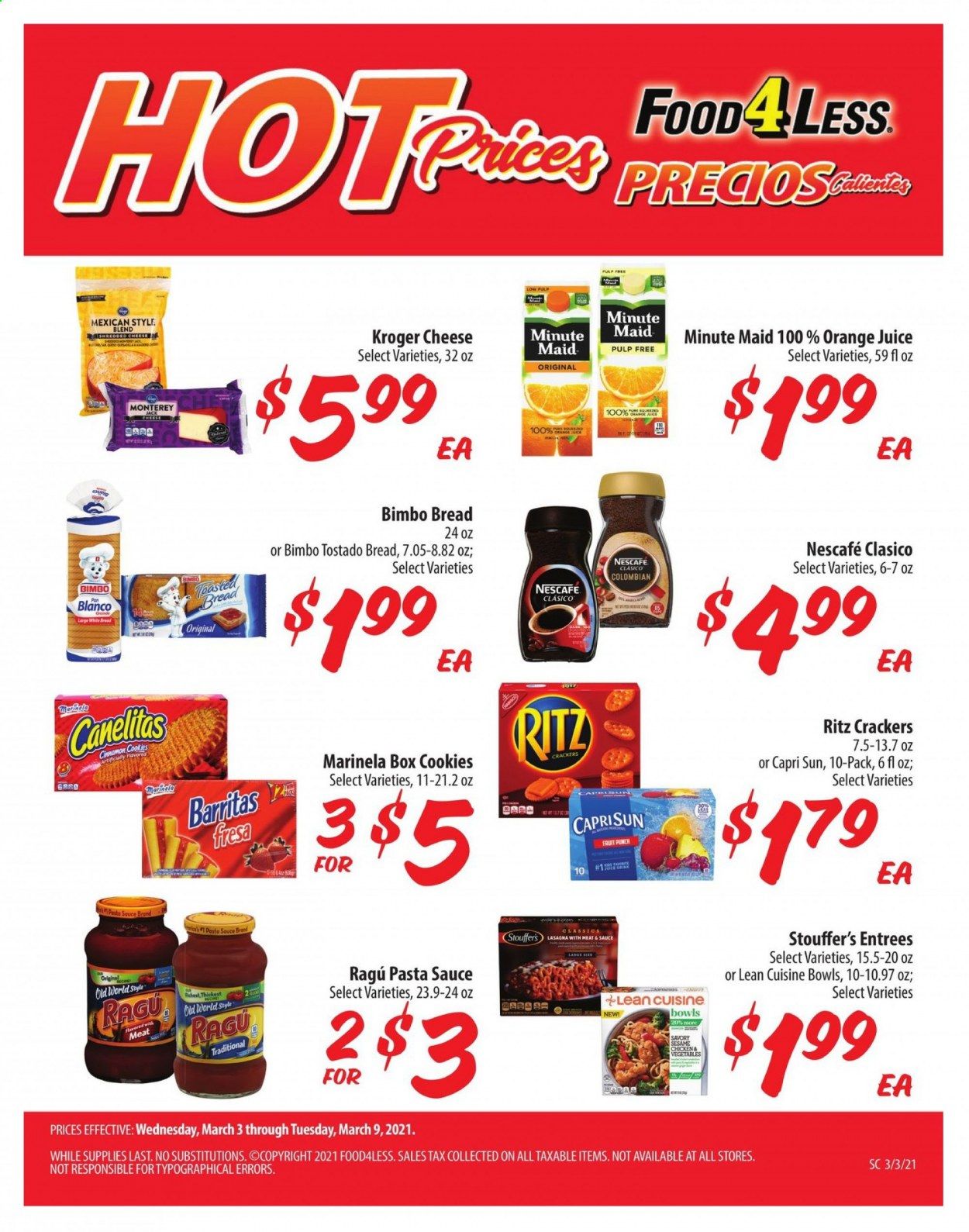 Food 4 Less Weekly Ad Flyer March 3 to March 9