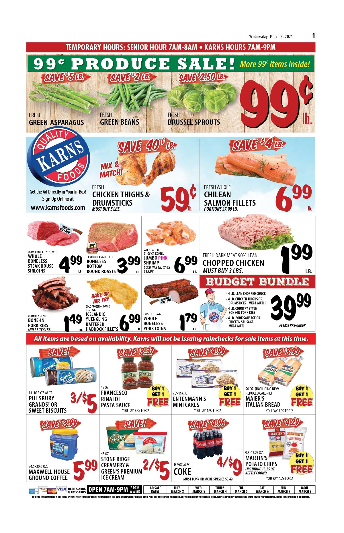 Karns Quality Foods Weekly Ad Flyer March 2 to March 8, 2021