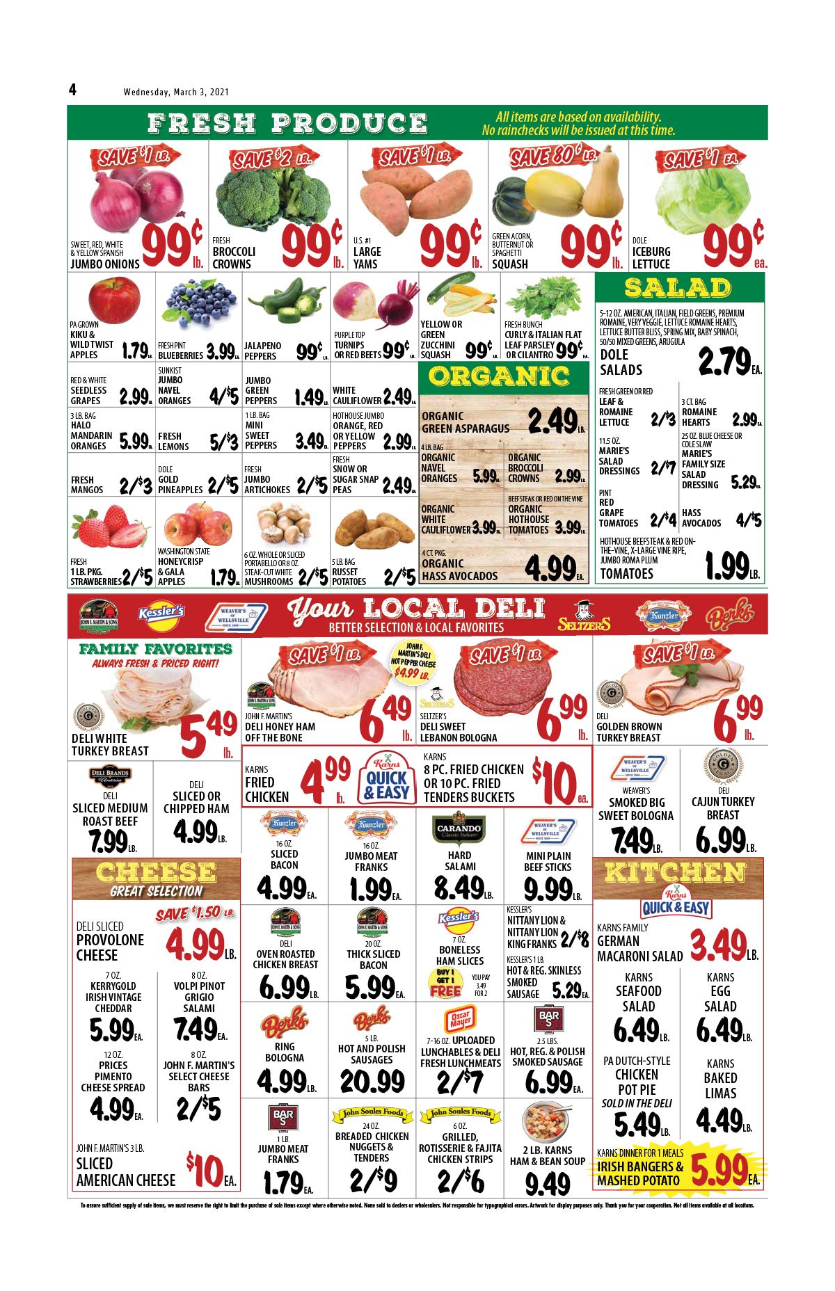 Karns Quality Foods Weekly Ad Flyer March 2 to March 8, 2021
