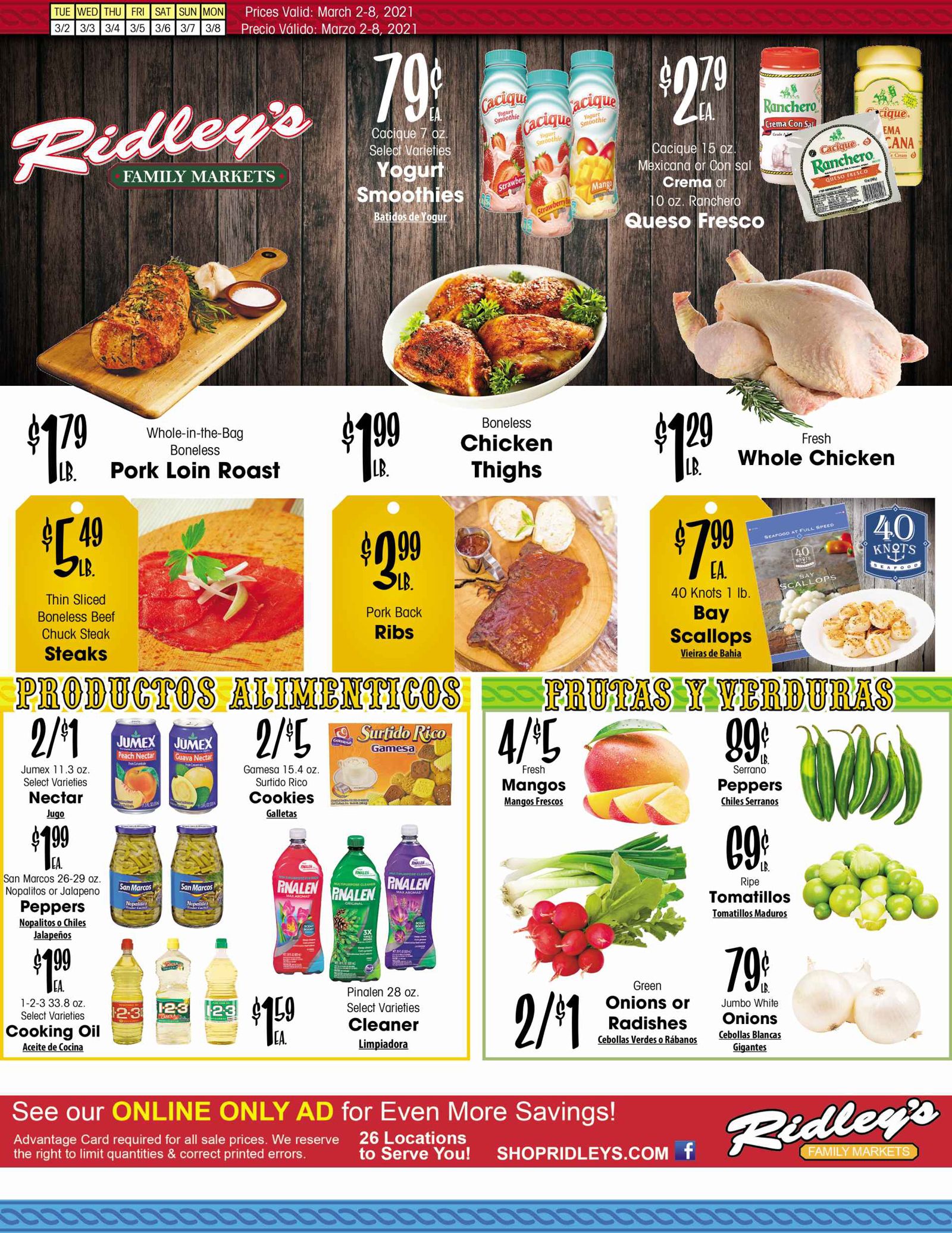 Ridley's Family Market Weekly Ad Flyer March 2 to March 8, 2021
