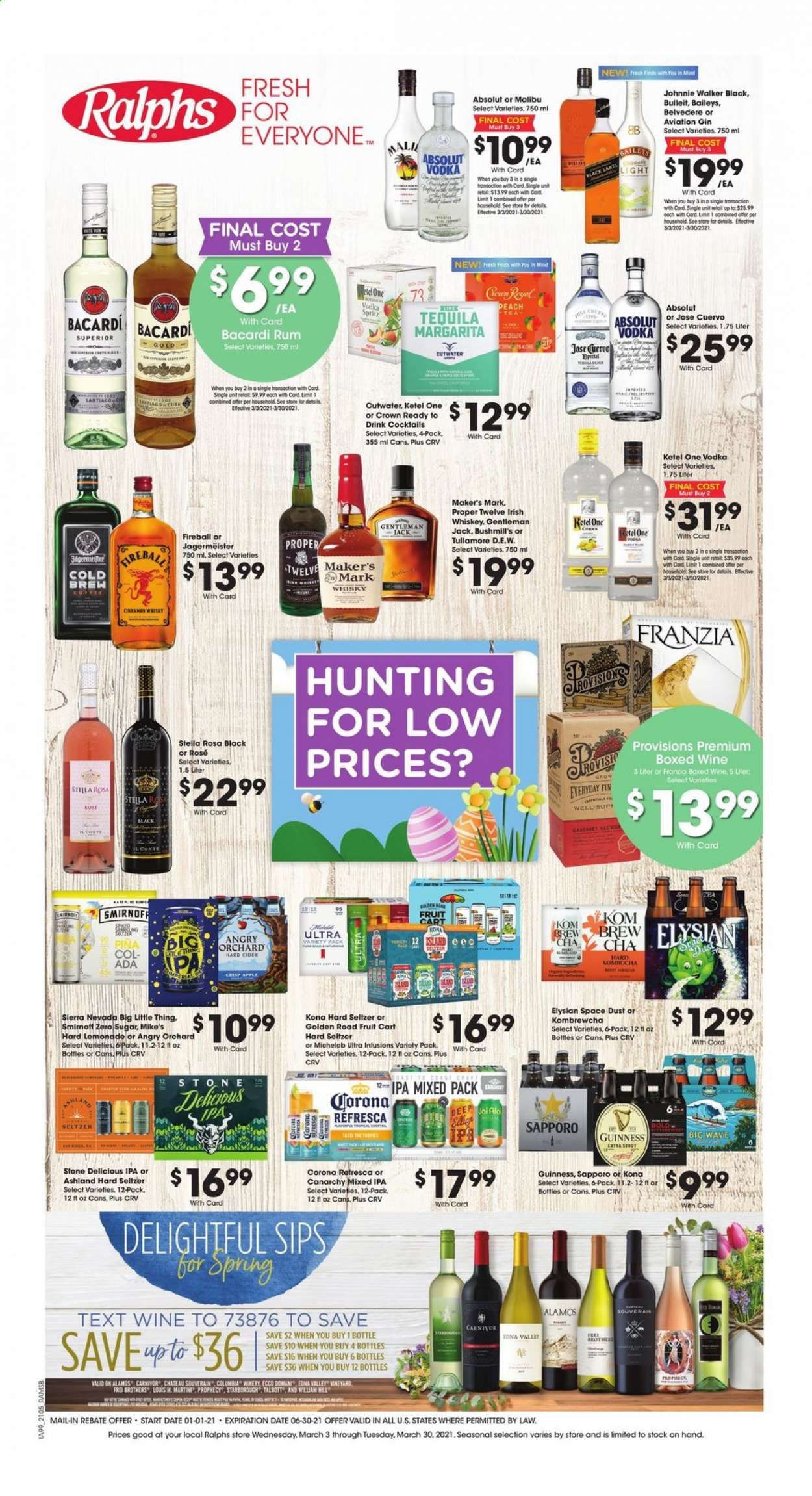 Ralphs (DC, DE, FL, GA, MD, NC, SC, VA) Weekly Ad Flyer March 3 to March 30