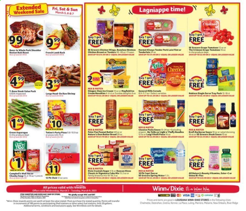 Winn Dixie (AL, FL, GA, LA, MS) Weekly Ad Flyer March 3 to March 9