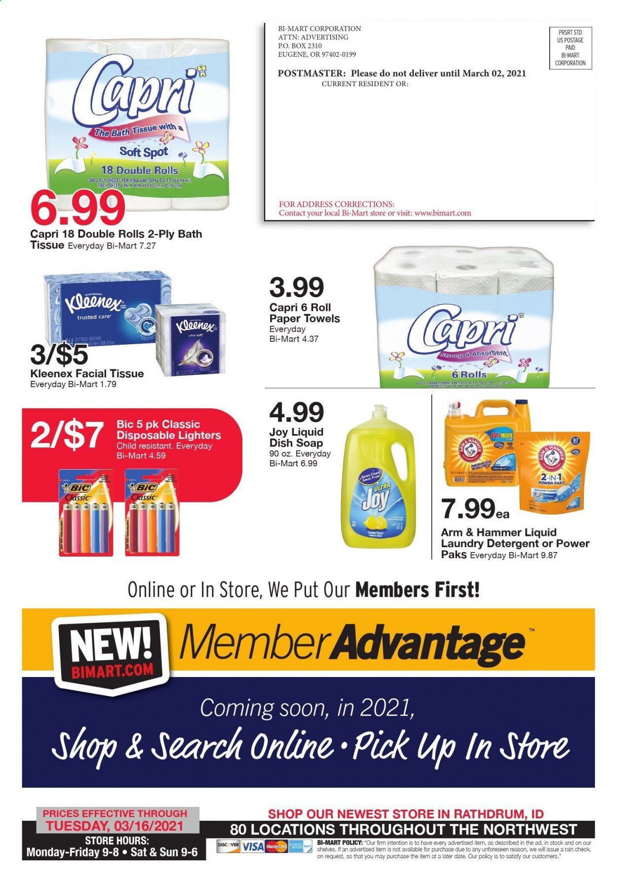 Bi-Mart Weekly Ad Flyer March 2 to March 16