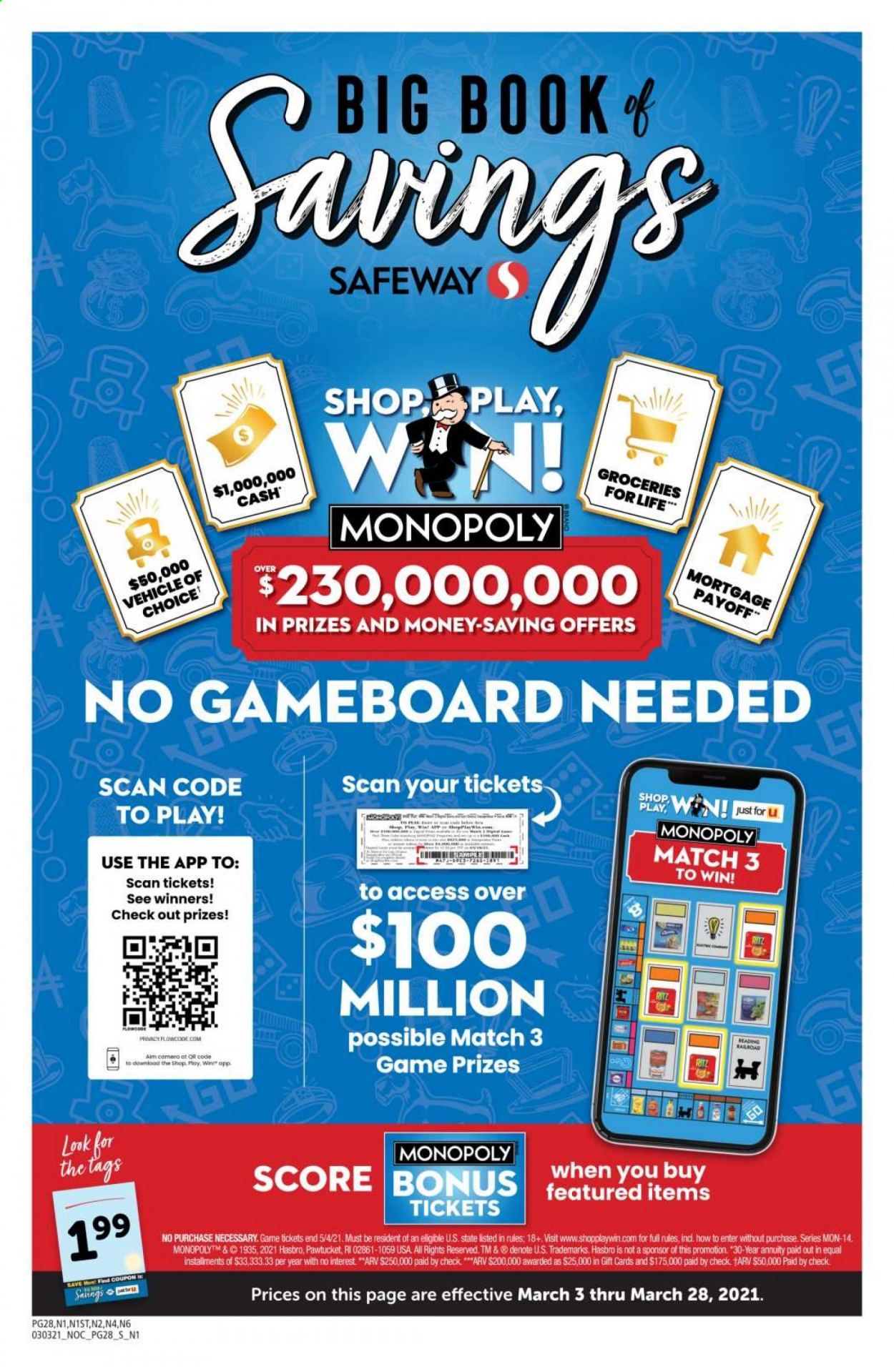 Safeway Weekly Ad Flyer March 3 to March 28