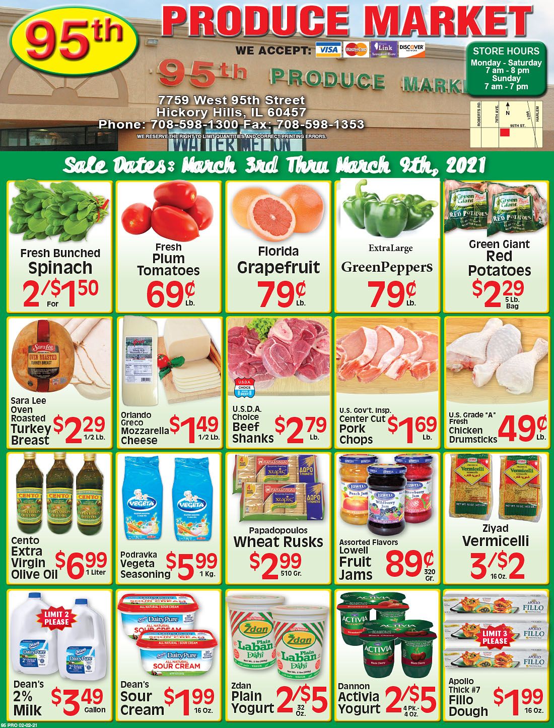 95th Produce Market Weekly Ad Flyer March 3 to March 9, 2021