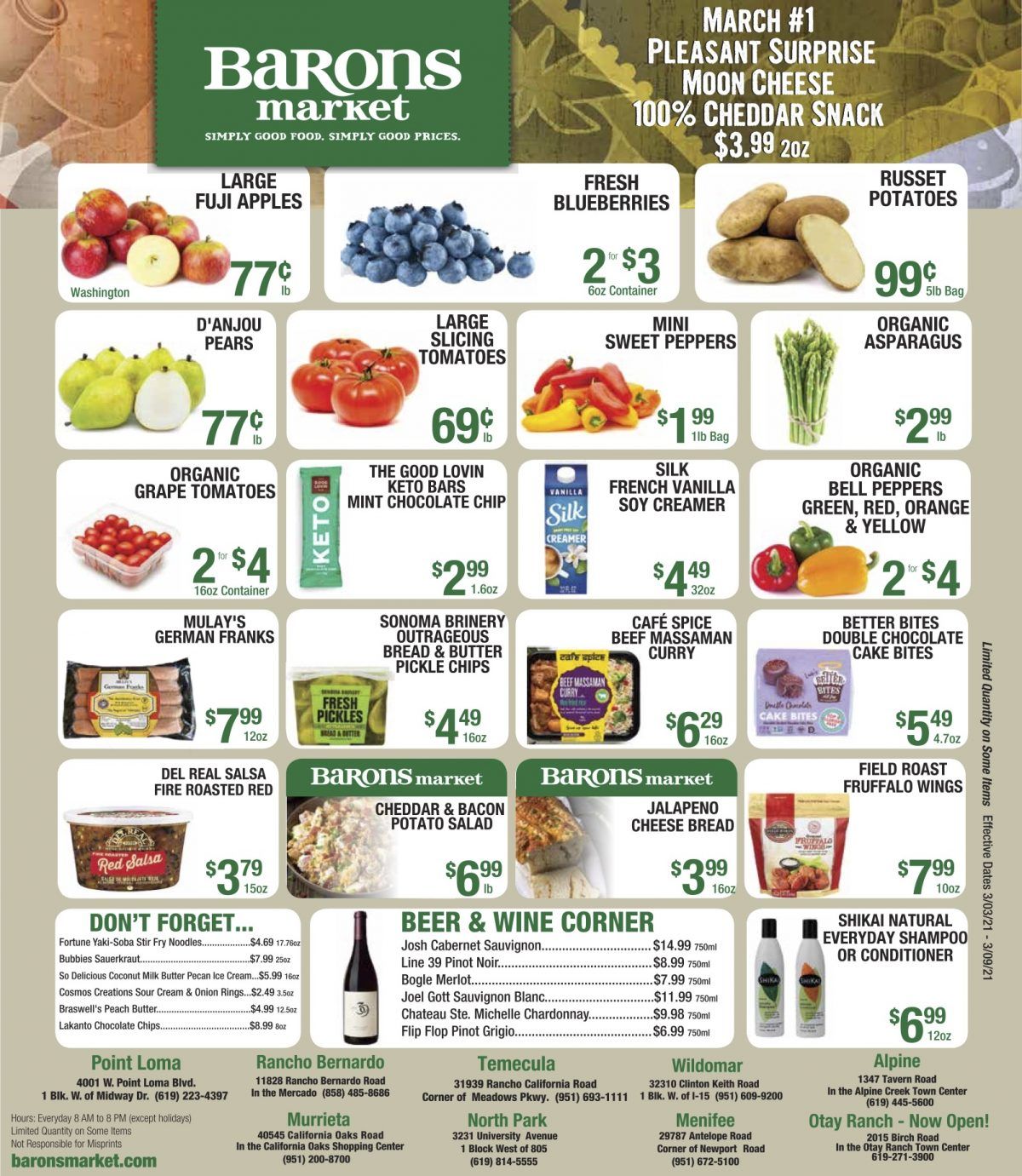 Barons Market Weekly Ad Flyer March 3 to March 9, 2021