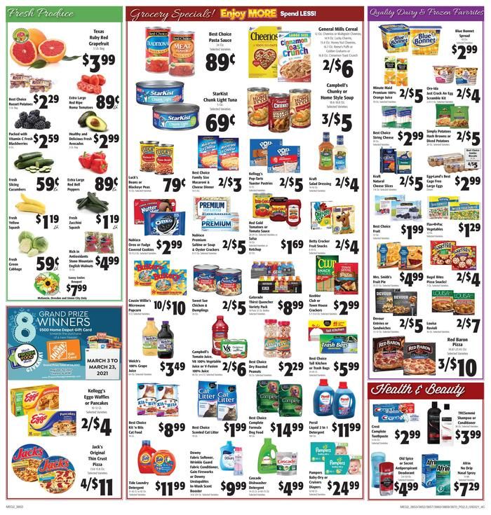 E.W. James & Sons Weekly Ad Flyer March 3 to March 9, 2021