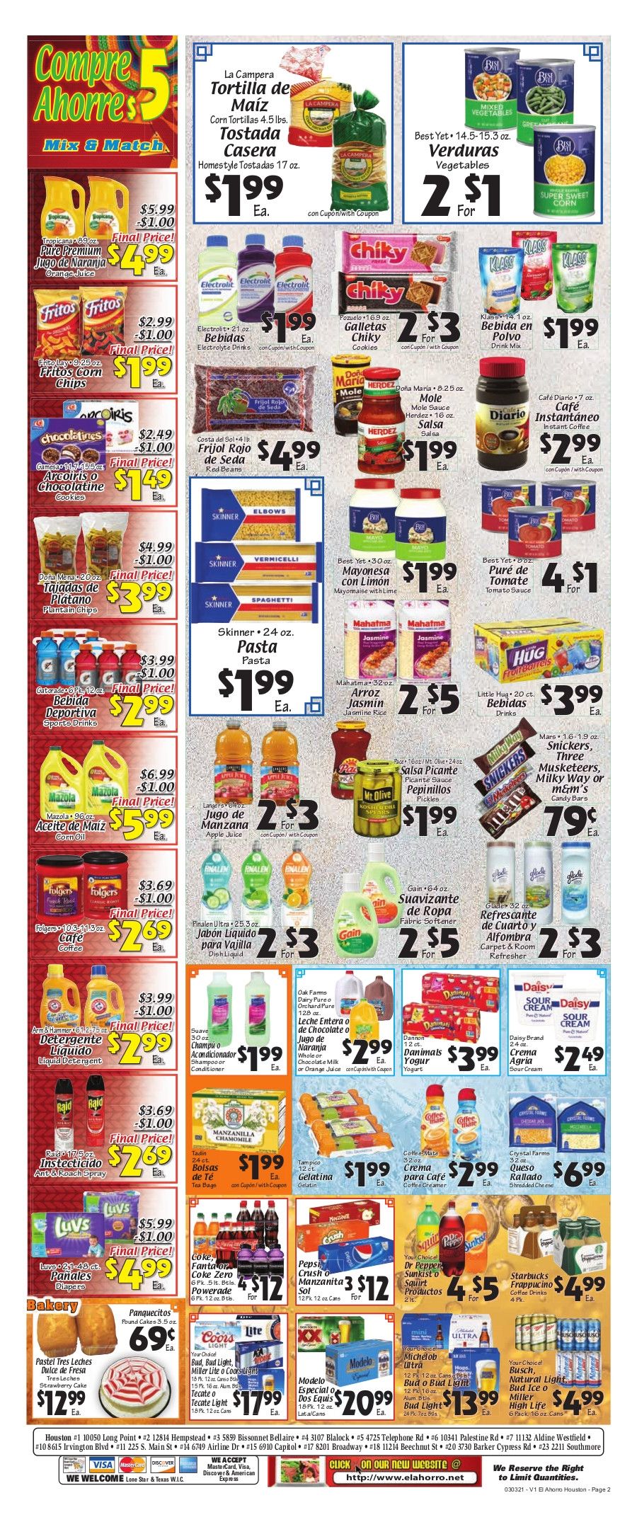 El Ahorro Supermarket Weekly Ad Flyer March 3 to March 9, 2021