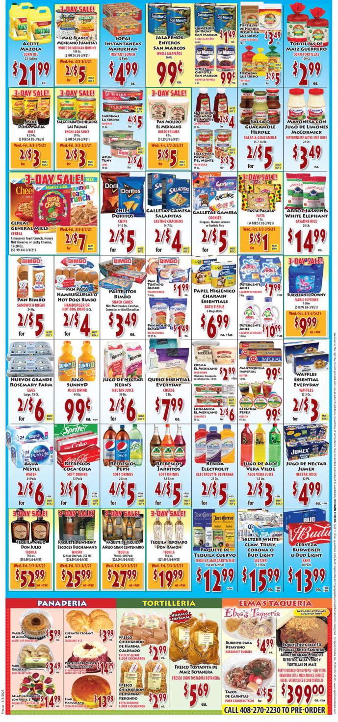 Fresco Supermarket Weekly Ad Flyer March 3 to March 9, 2021