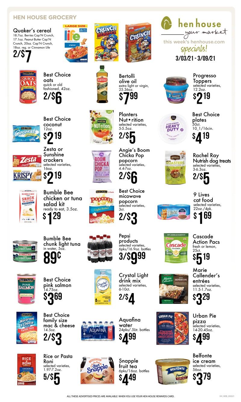 Hen House Weekly Ad Flyer March 3 to March 9, 2021