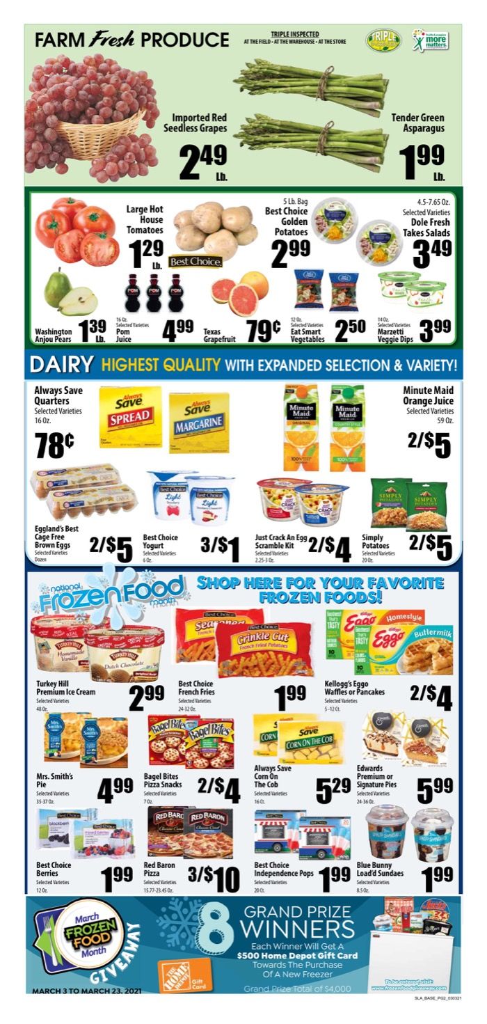 Piggly Wiggly (LA) Weekly Ad Flyer March 3 to March 9, 2021