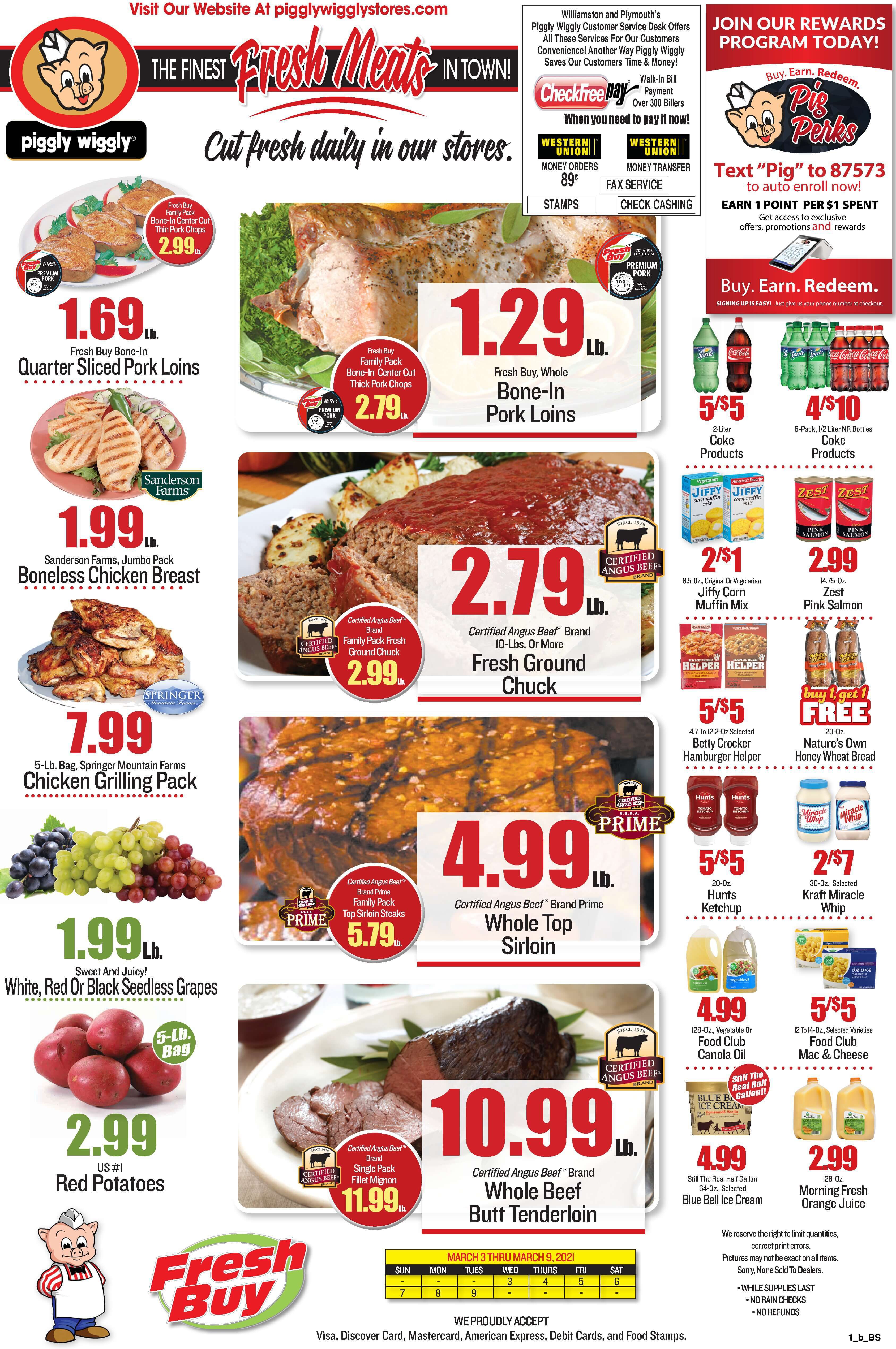 Piggly Wiggly (NC) Weekly Ad Flyer March 3 to March 9, 2021