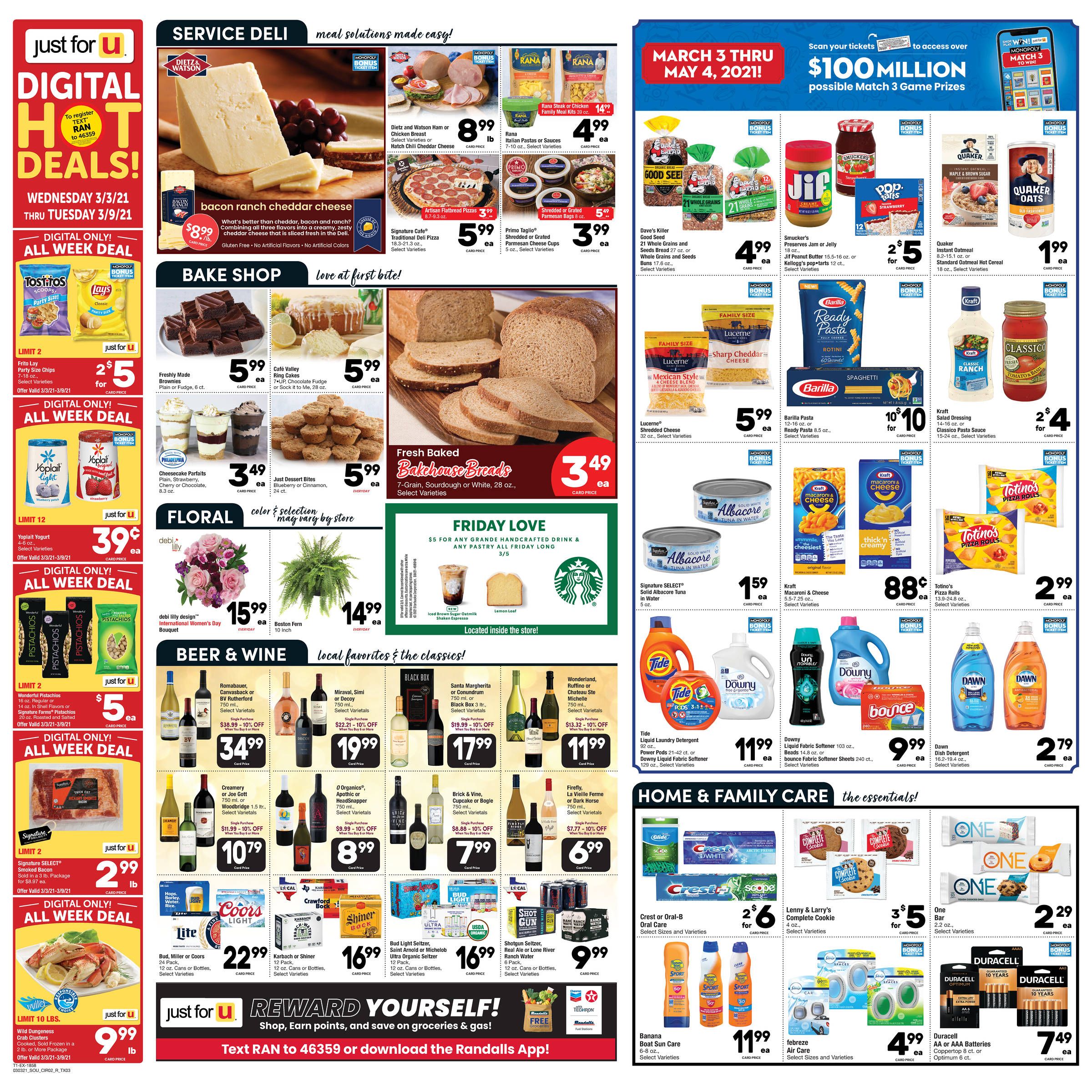 Randalls Weekly Ad Flyer March 3 to March 9, 2021