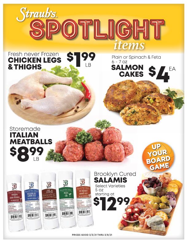 Straub's Weekly Ad Flyer March 3 to March 9, 2021